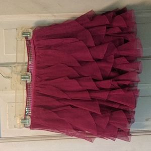 Magenta Tulle Skirt